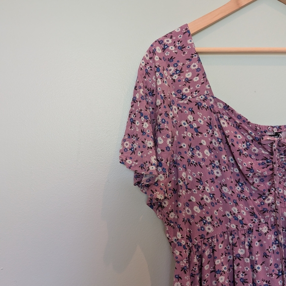 BloomChic Floral Purple Maxi Dress - Picture 4 of 8